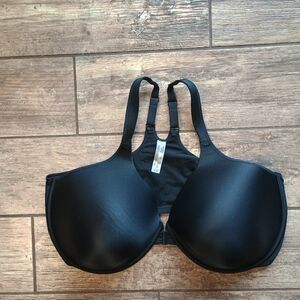 Leading Lady Black Full Coverage Bra,Size 48DD